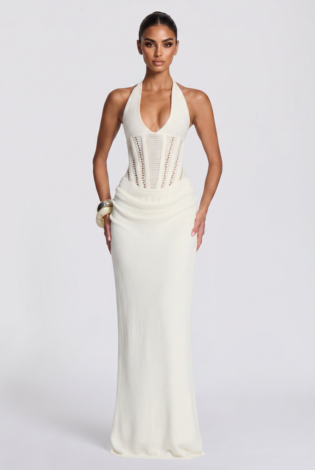 Robe Longue Neeka - Ivoire
