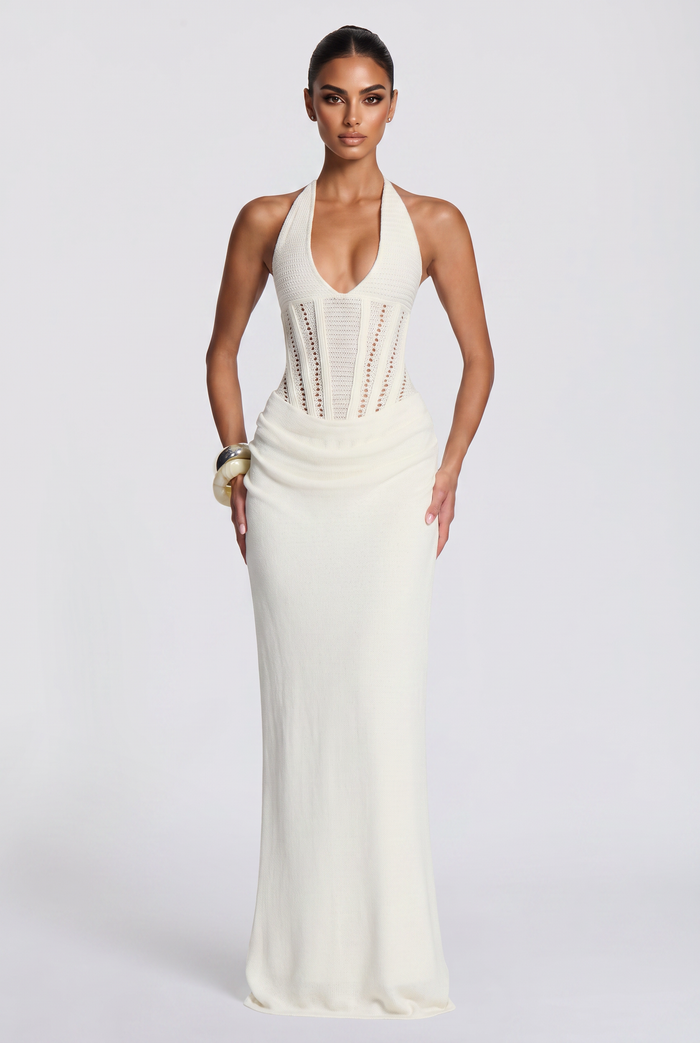Robe Longue Neeka - Ivoire