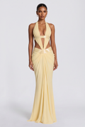 Robe Longue Sophie - Jaune Citron