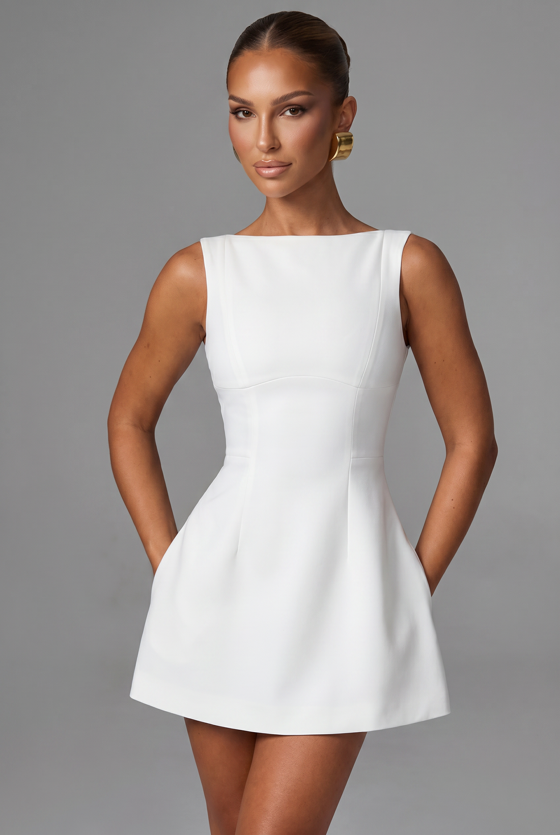 Robe Courte Alana - Ivoire