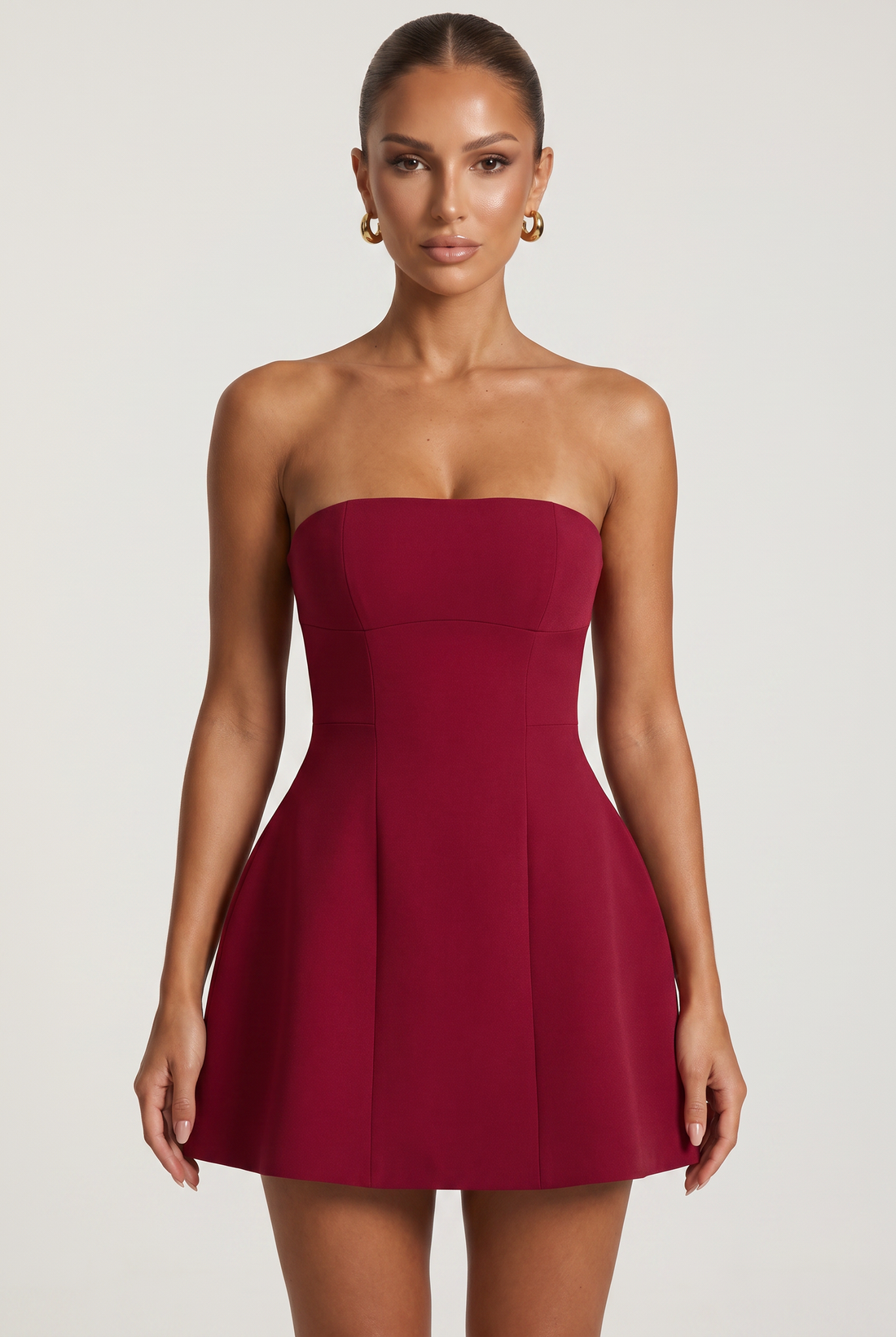Robe Courte Asha - Lie de Vin