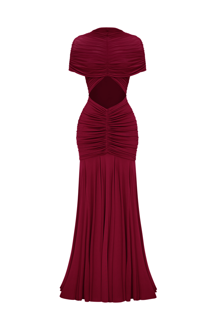 Jaya Maxi Dress - Burgundy