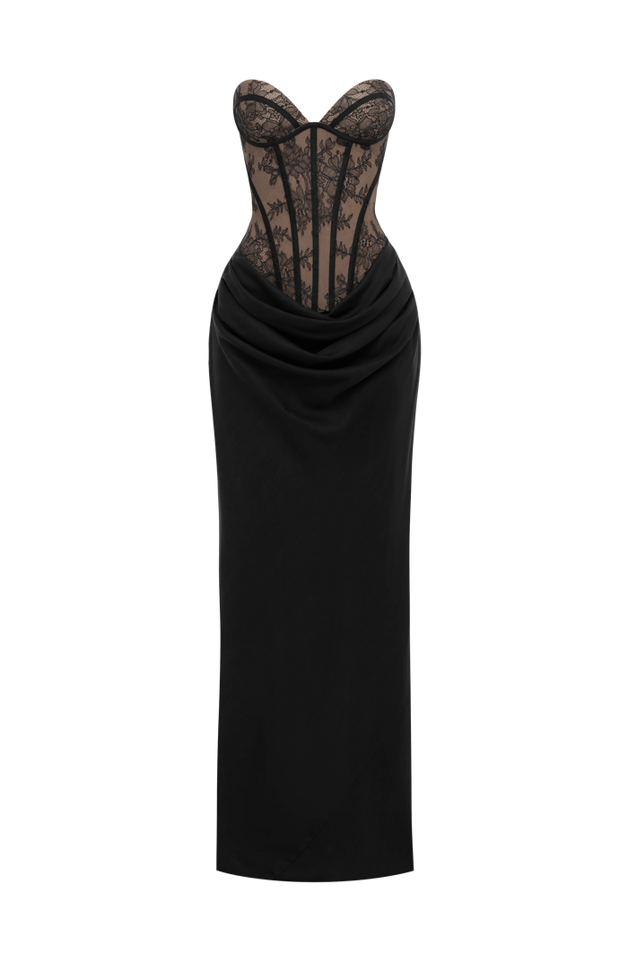 Robe Longue Kathleen - Noir