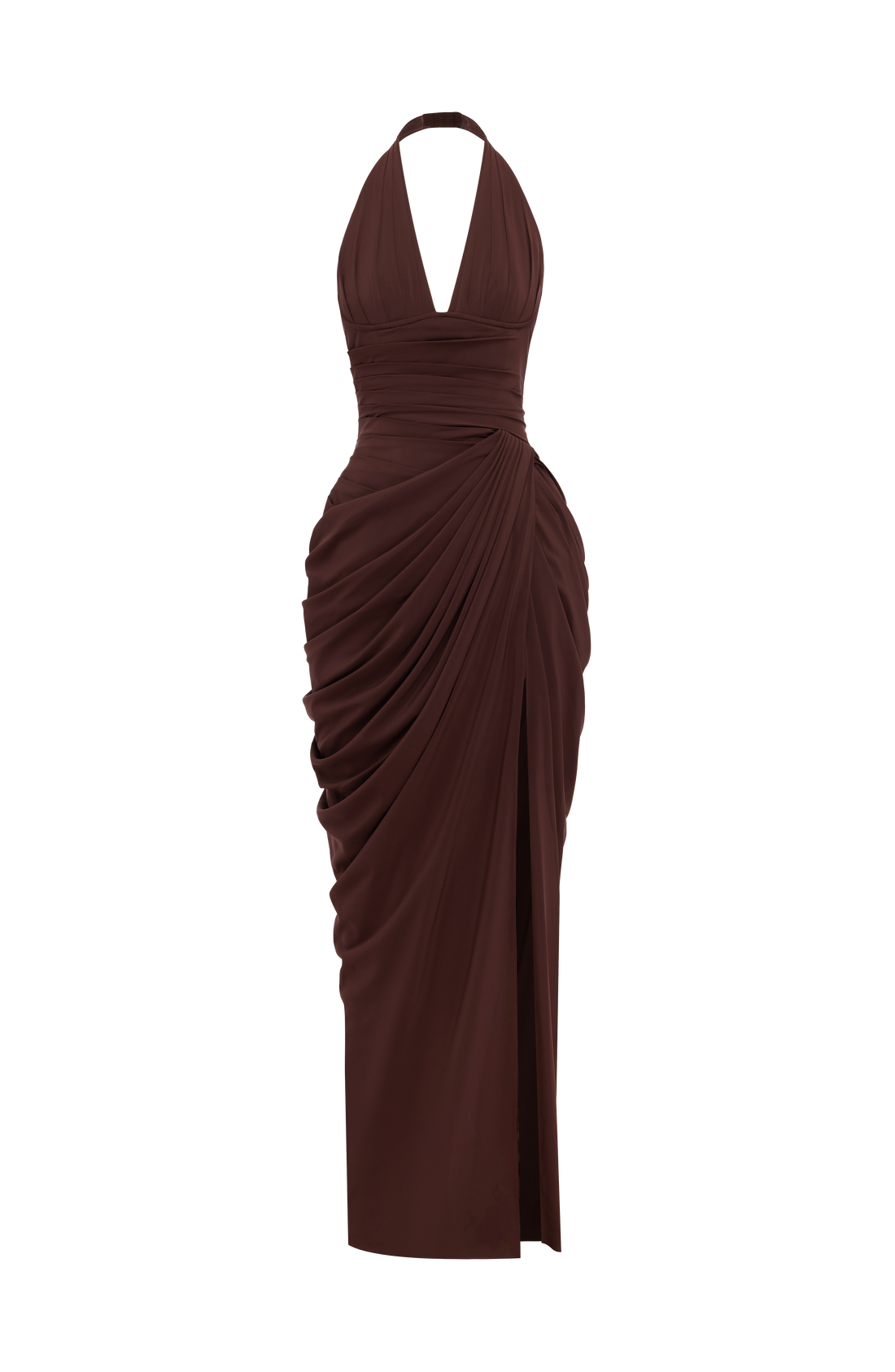 Robe Longue Minette - Prune Marron