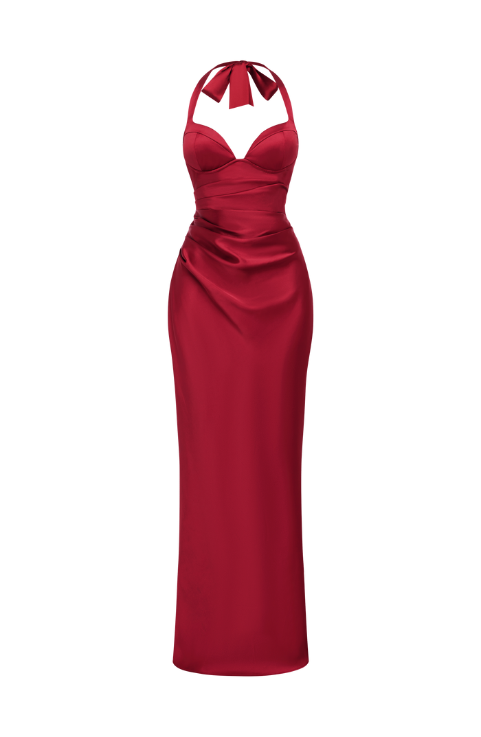 Ophelia Maxi Dress - Deep Red