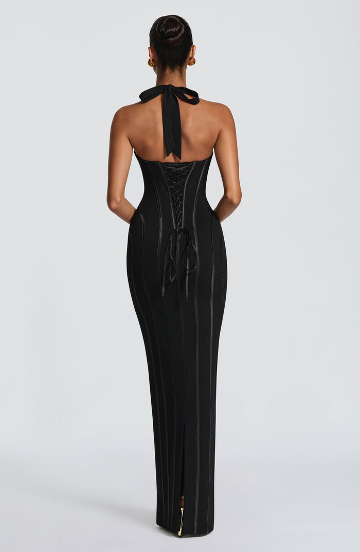 Robe Longue Nigella - Noir