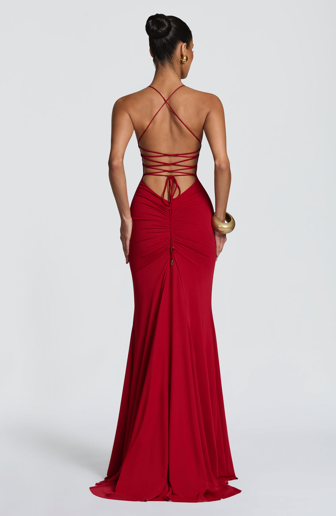 Robe Longue Olenia - Rouge Profond