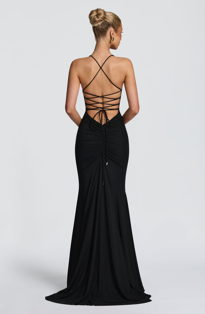 Robe Longue Olenia - Noir