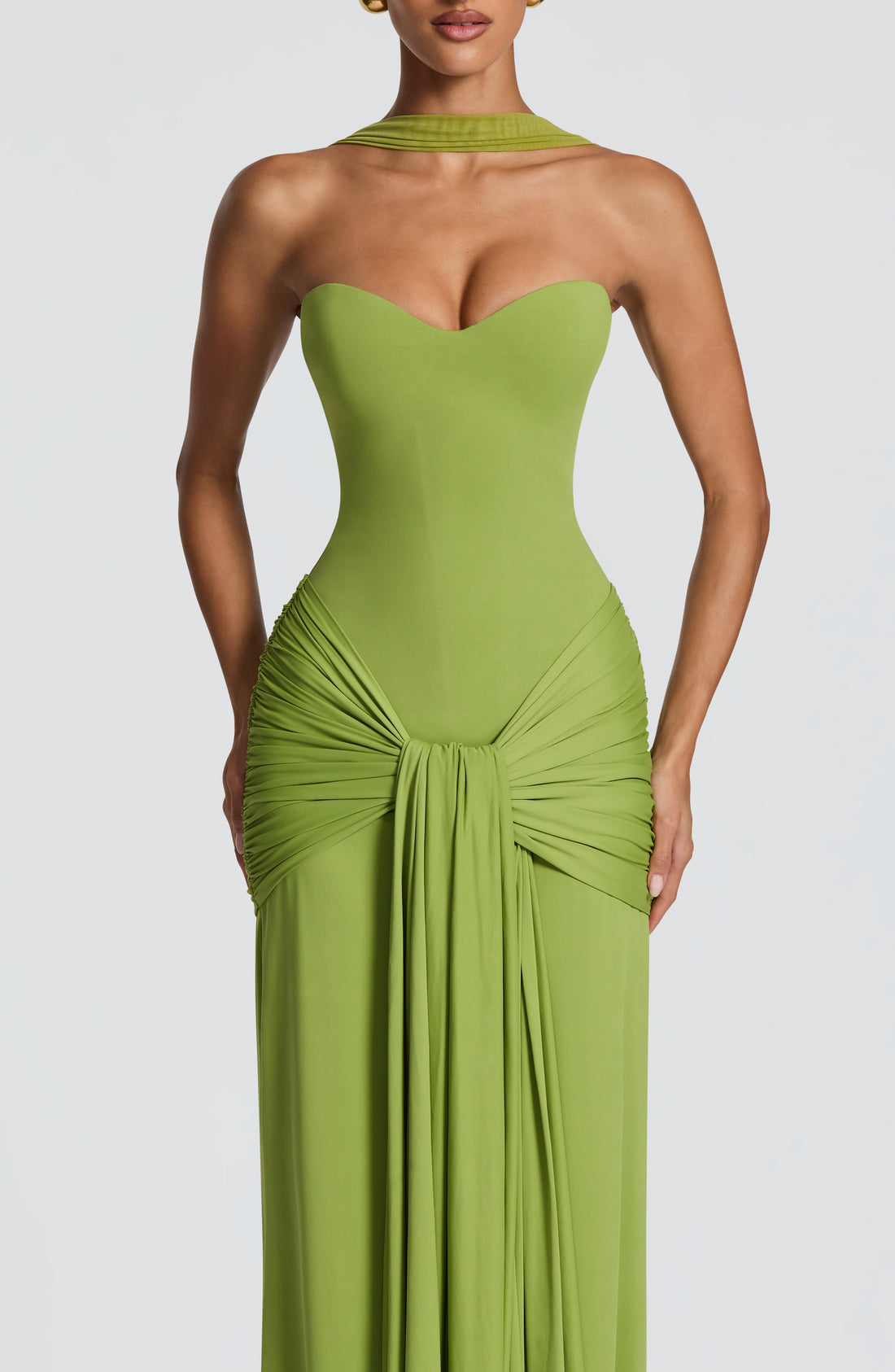 Robe Longue Gia - Olive