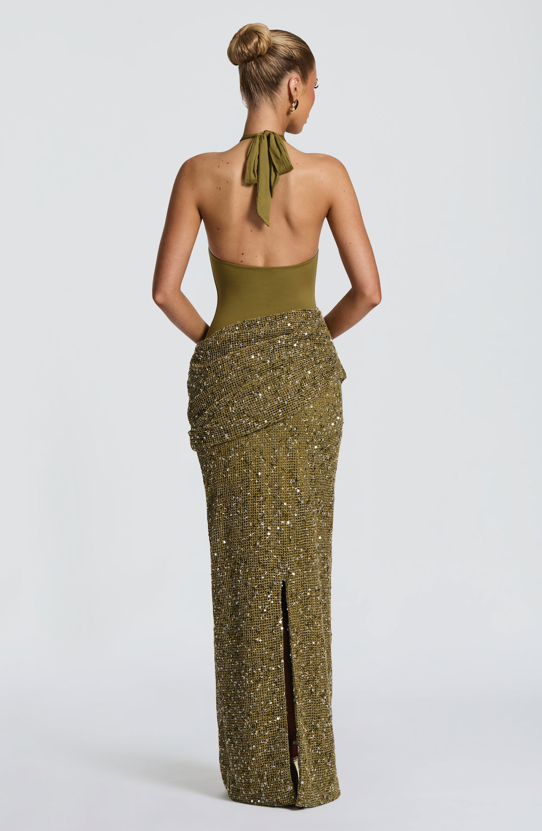 Robe Longue Solea - Olive Profond