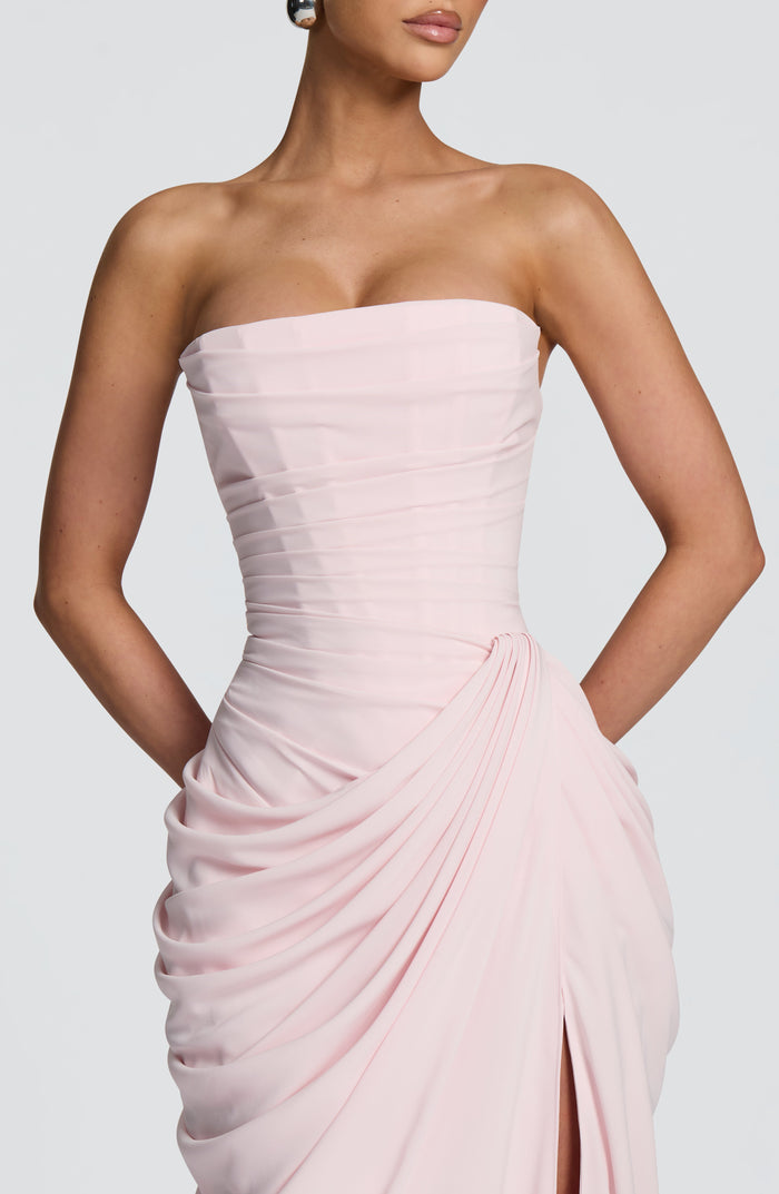 Robe Longue Cyra - Rose Poudré