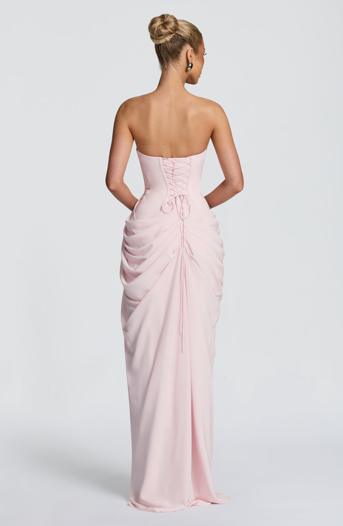 Robe Longue Cyra - Rose Poudré