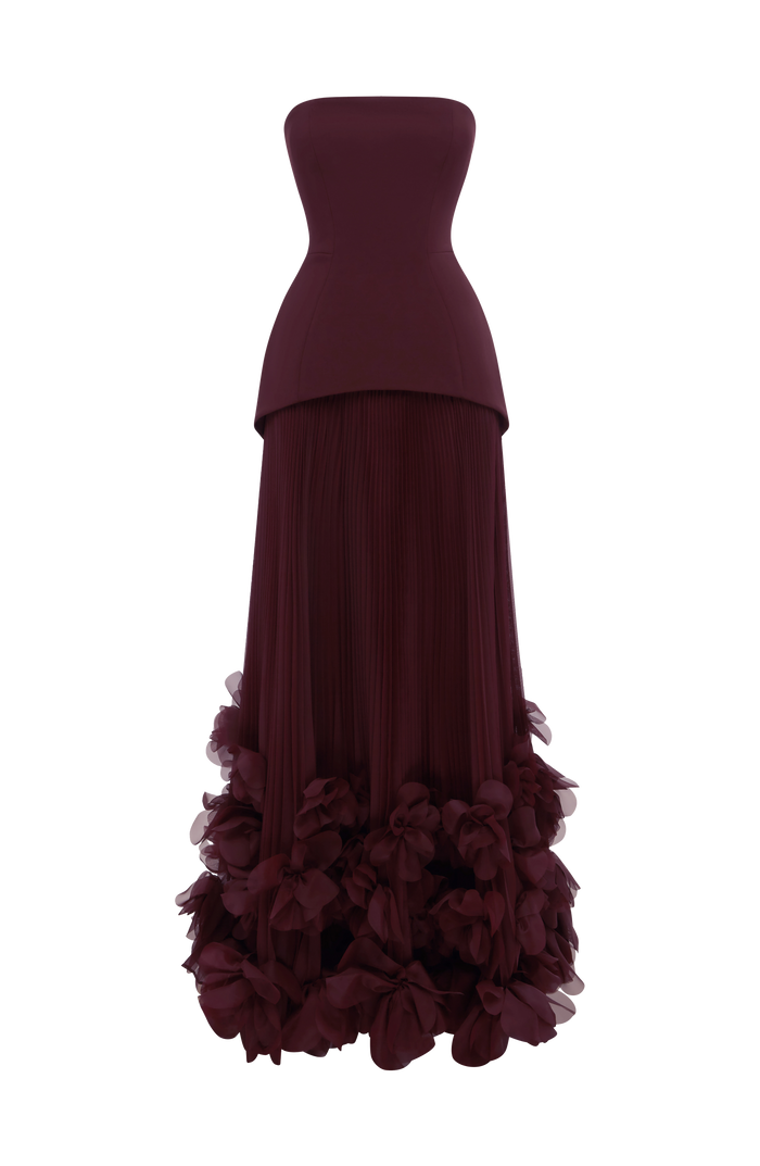 Seraphina Maxi Dress - Cherry Lacquer