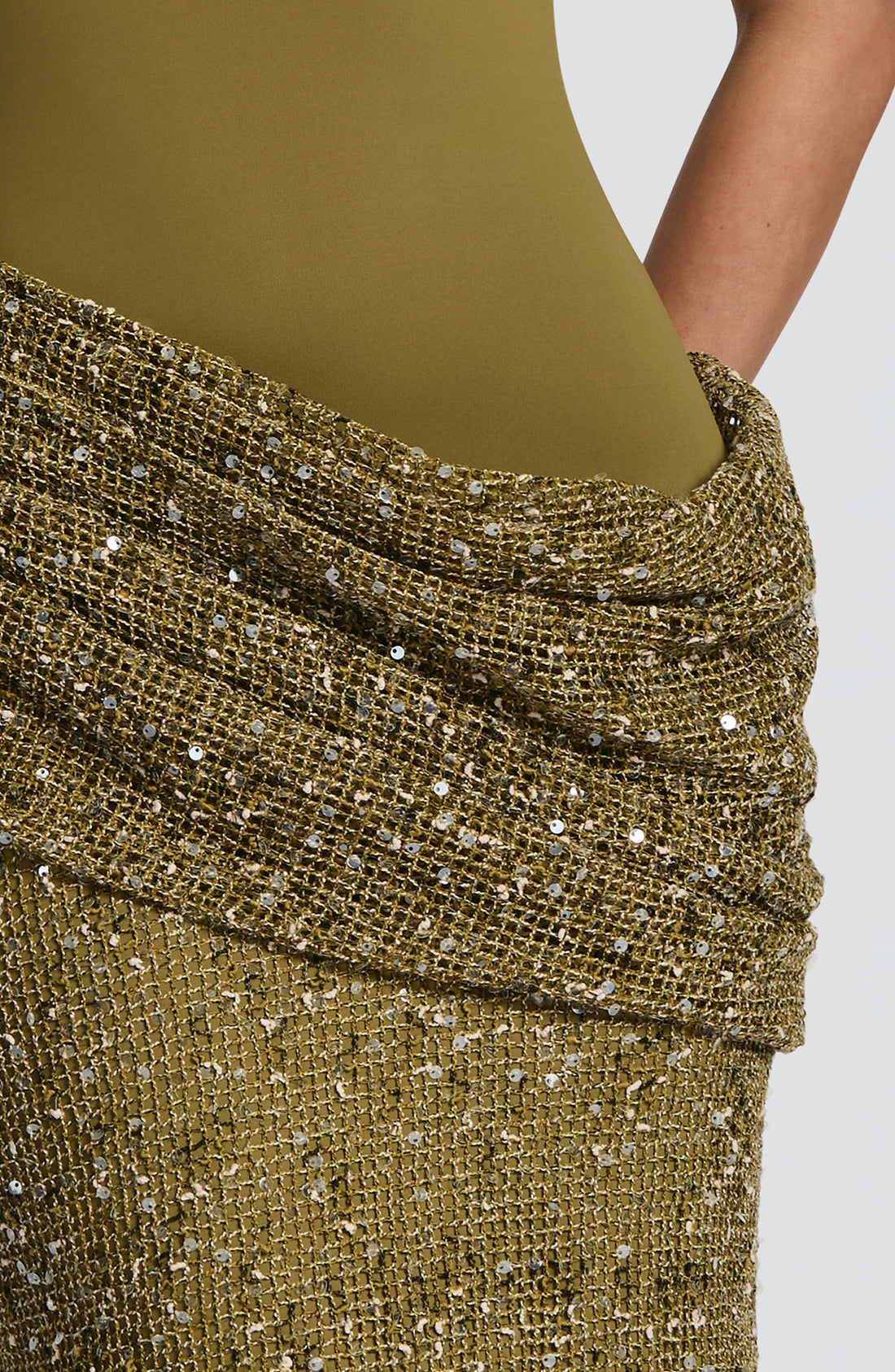 Robe Longue Solea - Olive Profond