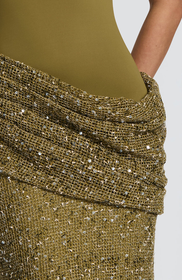 Robe Longue Solea - Olive Profond