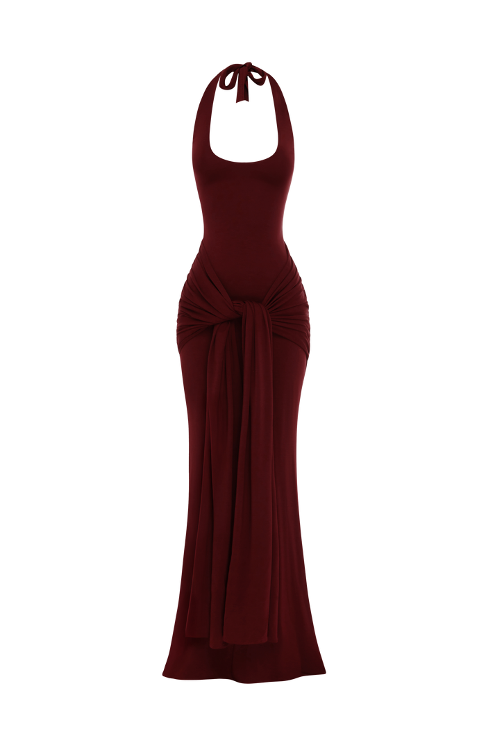 Veneda Maxi Dress - Cherry Lacquer