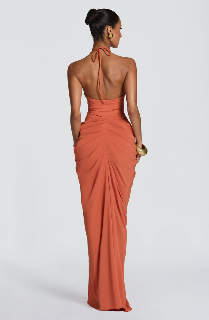 Adele Maxi Dress - Burnt Orange