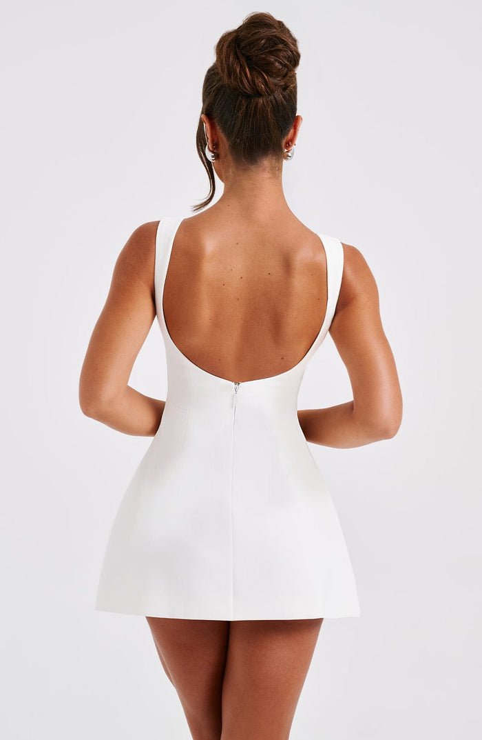 Robe Courte Alana - Ivoire