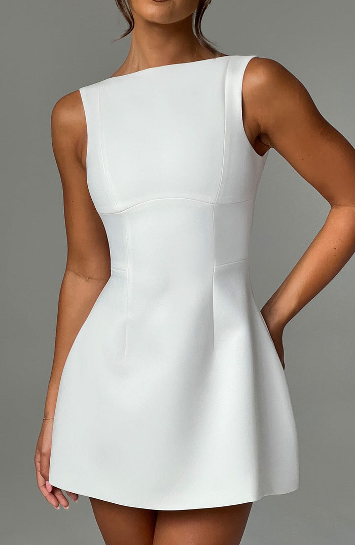 Robe Courte Alana - Ivoire