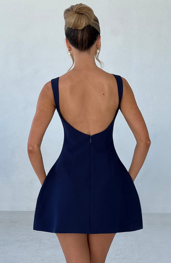 Robe Courte Alana - Bleu Marine