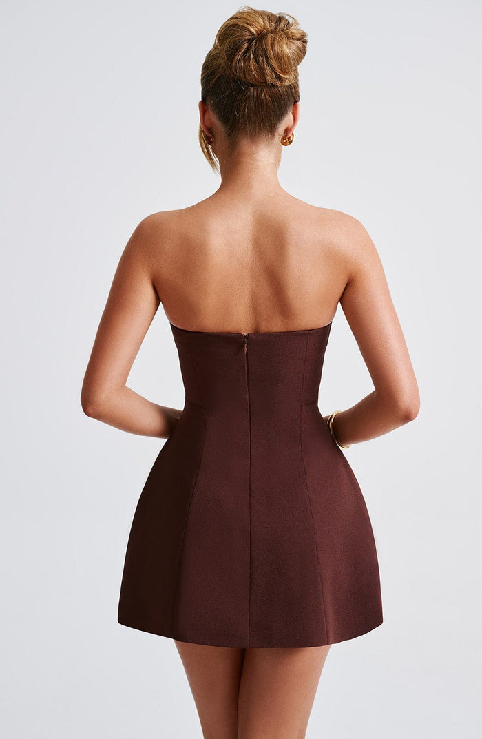 Robe Courte Asha - Marron
