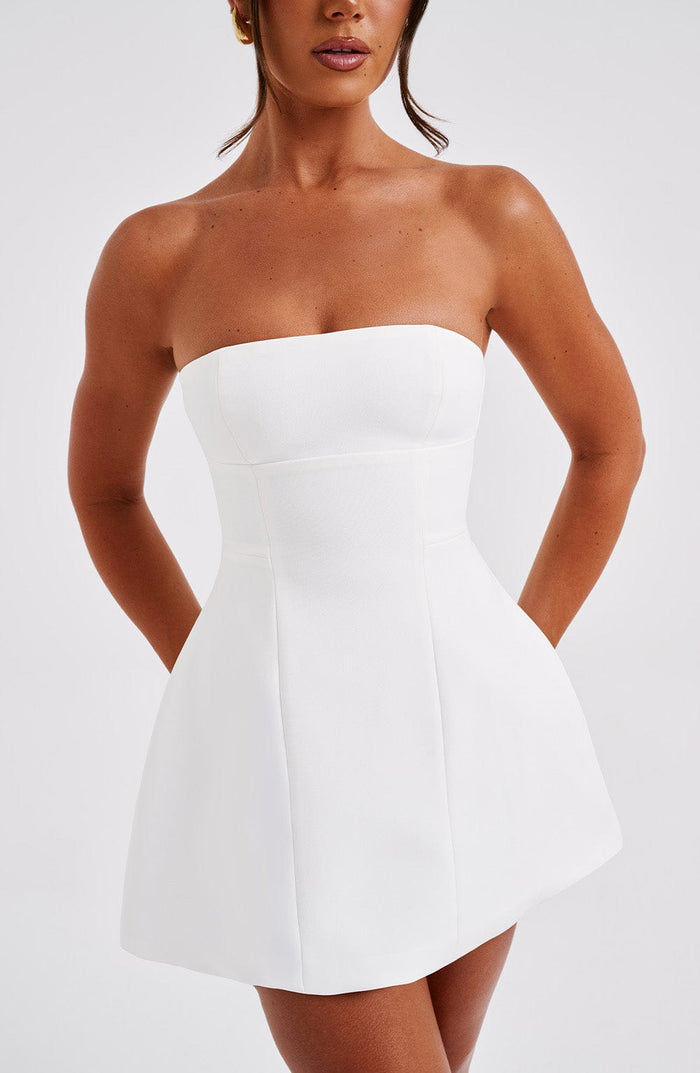 Robe Courte Asha - Ivoire
