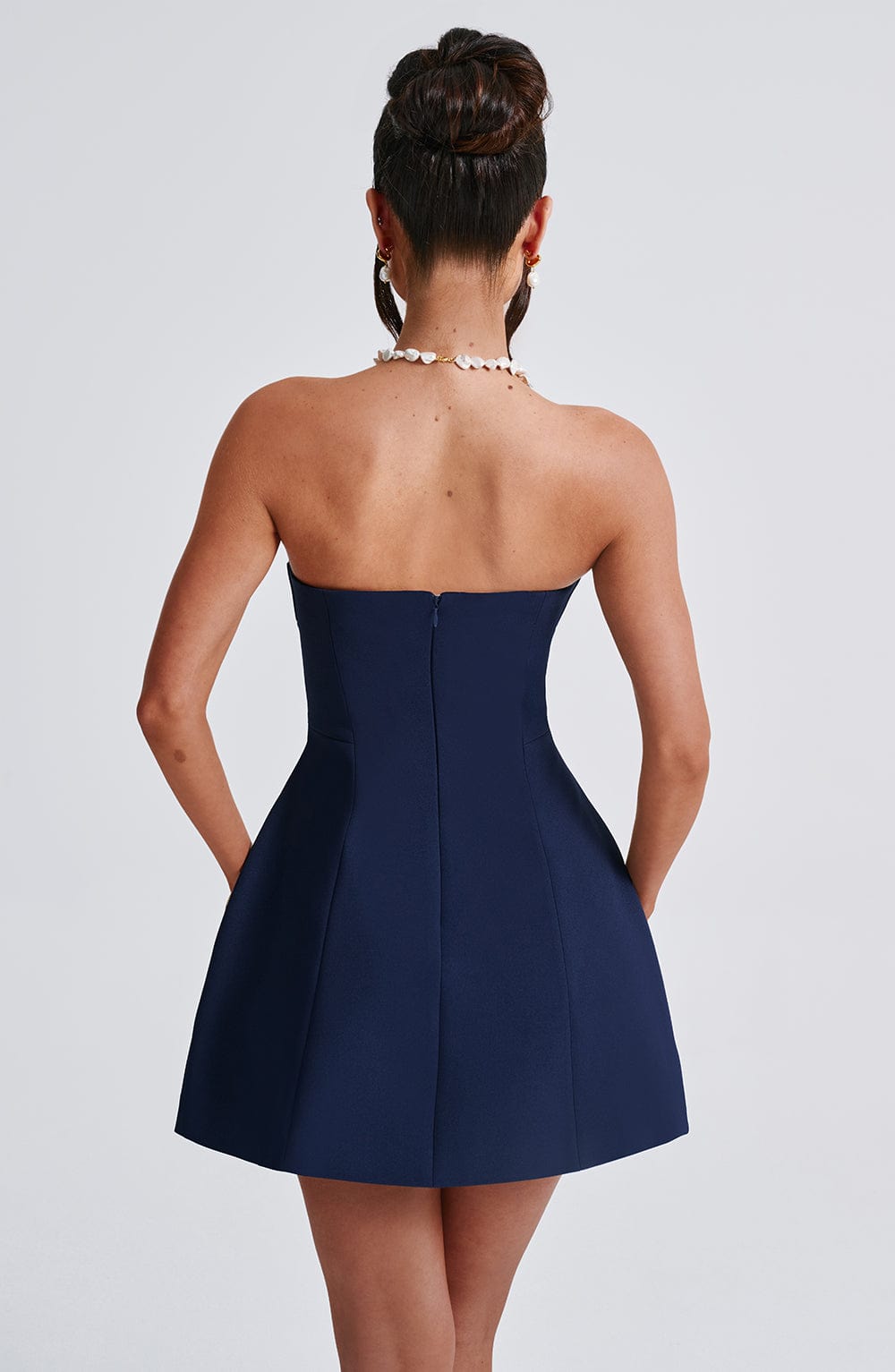 Robe Courte Asha - Bleu Marine