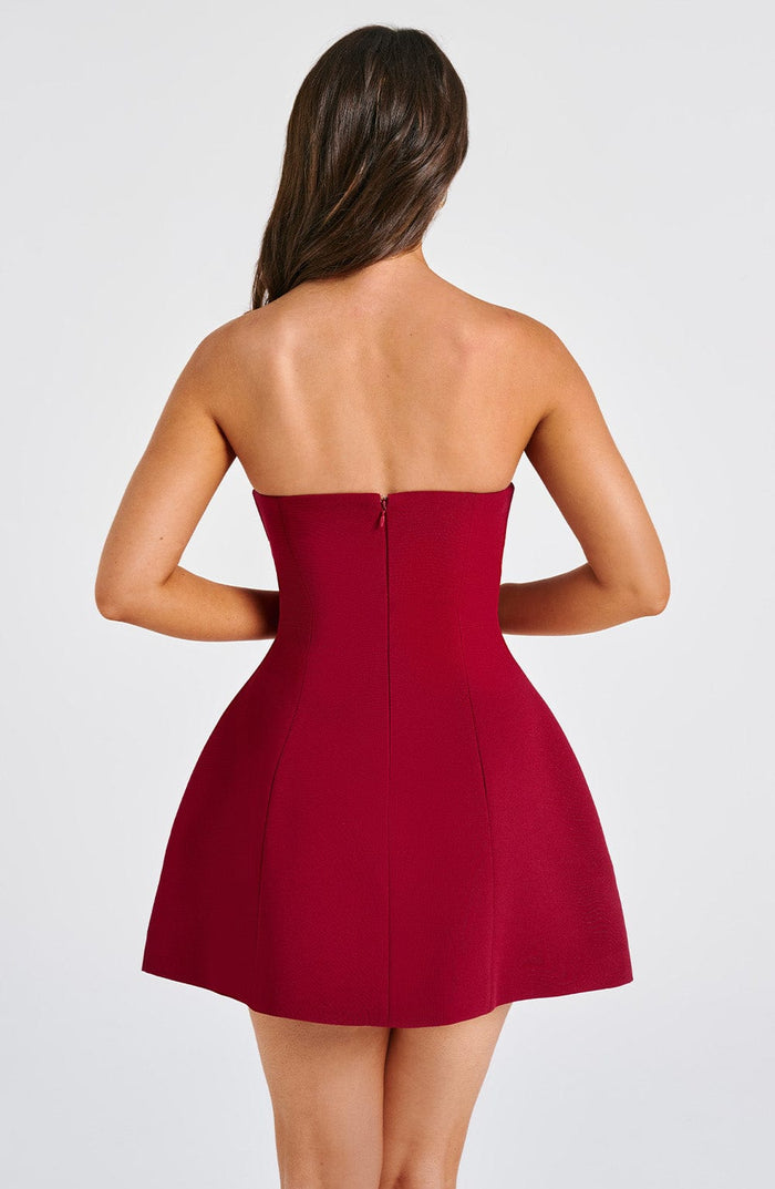 Robe Courte Asha - Lie de Vin