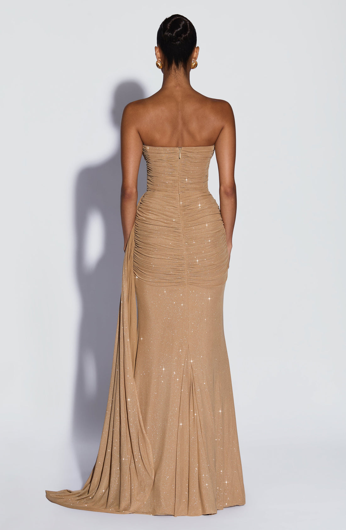 Ashika Maxi Dress - Gold Sequin