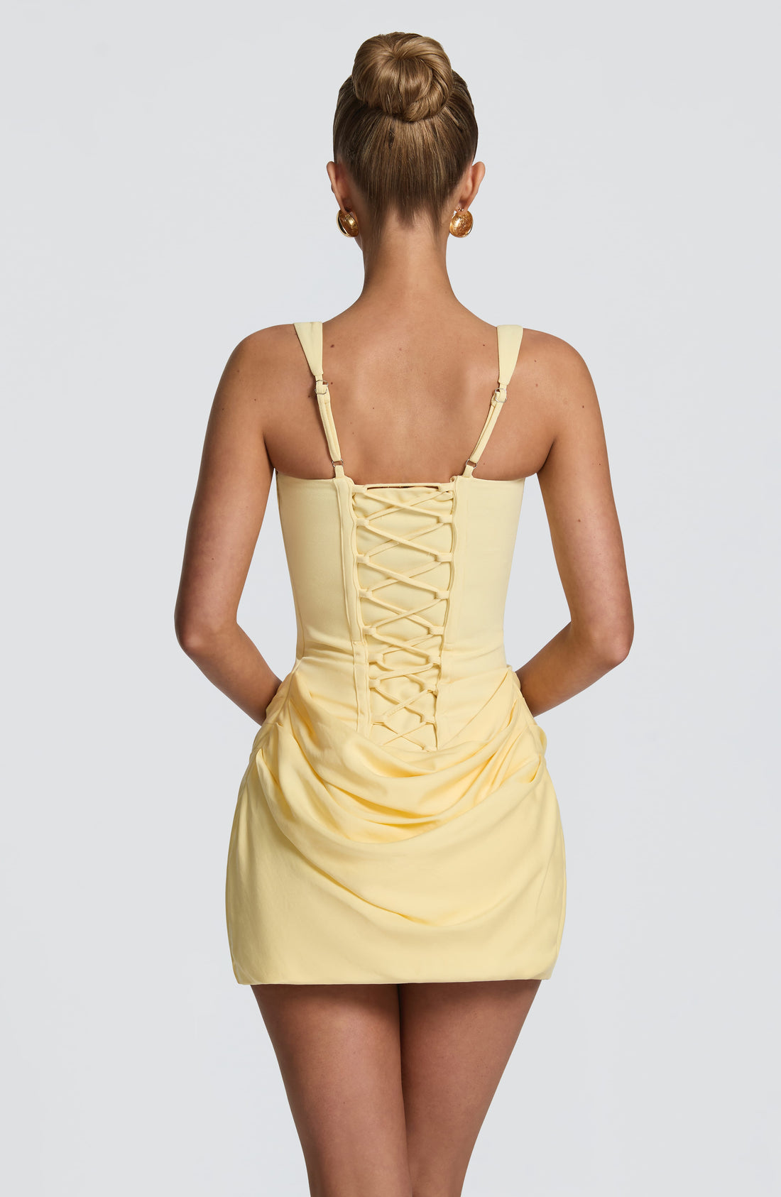 Robe Courte Cornelia - Jaune Citron