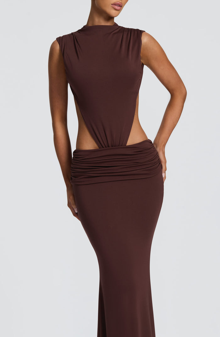 Robe Longue Fenella - Prune