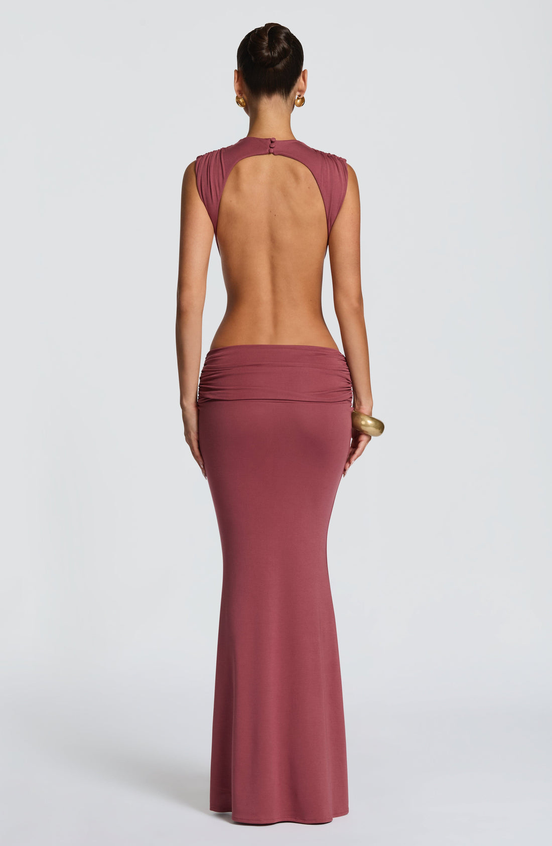 Robe Longue Fenella - Brun Rosé