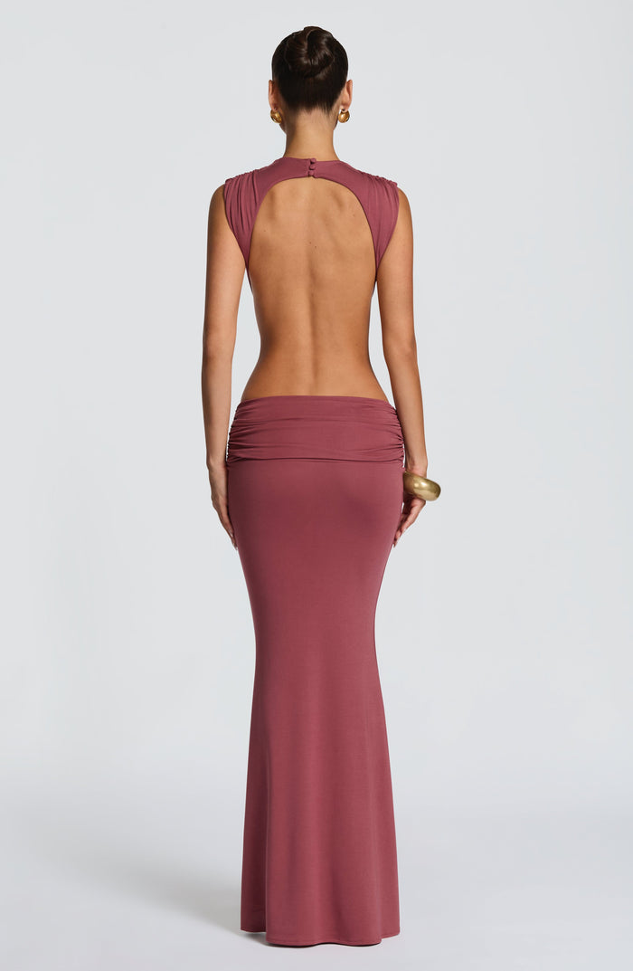 Robe Longue Fenella - Brun Rosé