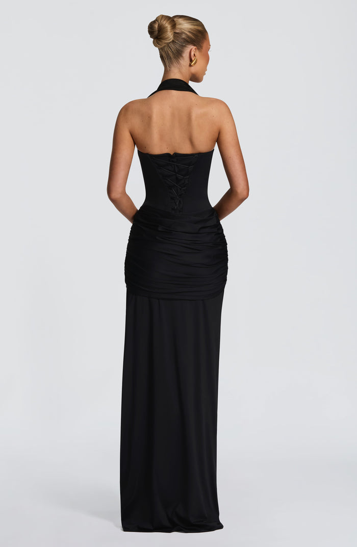 Robe Longue Gia - Noir