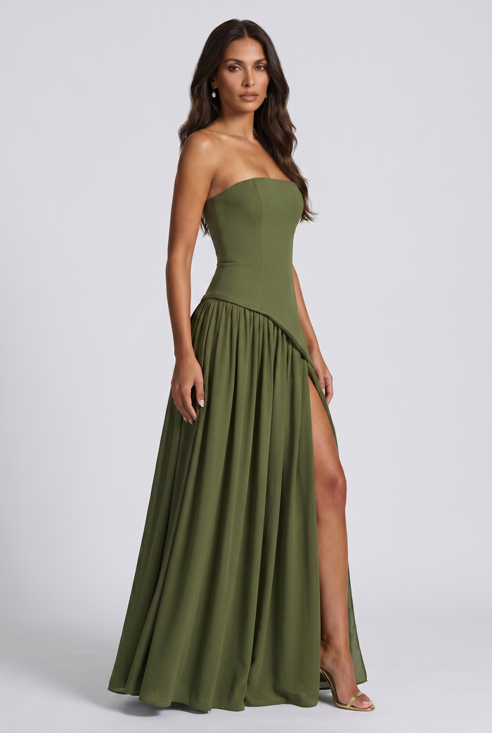 Robe Longue Maliyah - Kaki