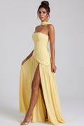 Robe Longue Maliyah - Jaune Citron
