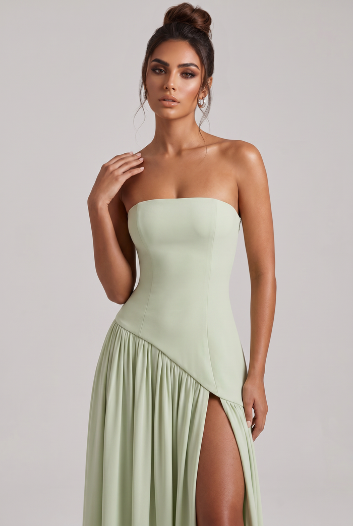 Robe Longue Maliyah - Vert Menthe