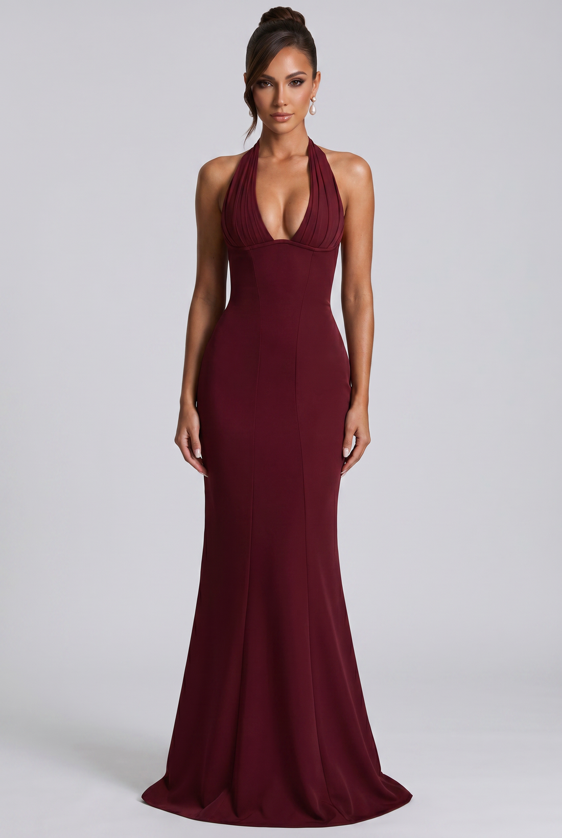 Robe Longue Adora - Rouge Cerise