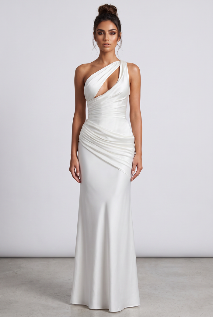 Robe Longue Emina - Ivoire