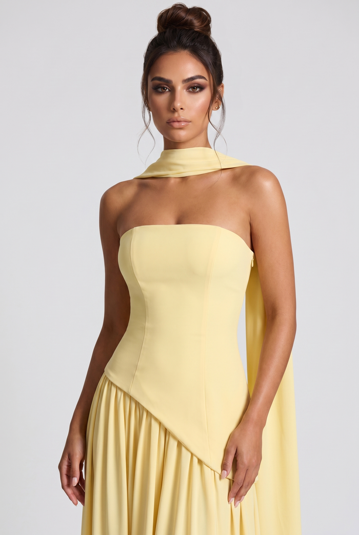 Robe Longue Maliyah - Jaune Citron