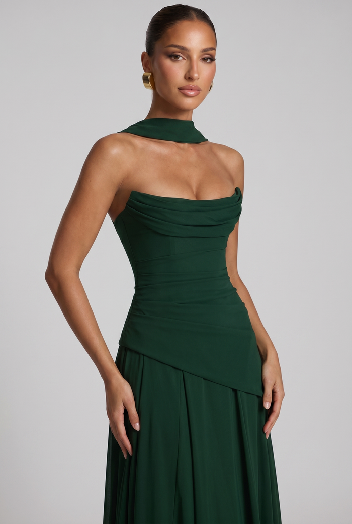 Robe Longue Patricia - Émeraude