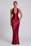 Robe Longue Elowen - Rouge Profond