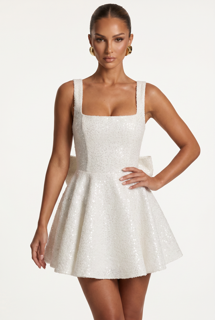 Robe Courte Dorothy - Ivoire