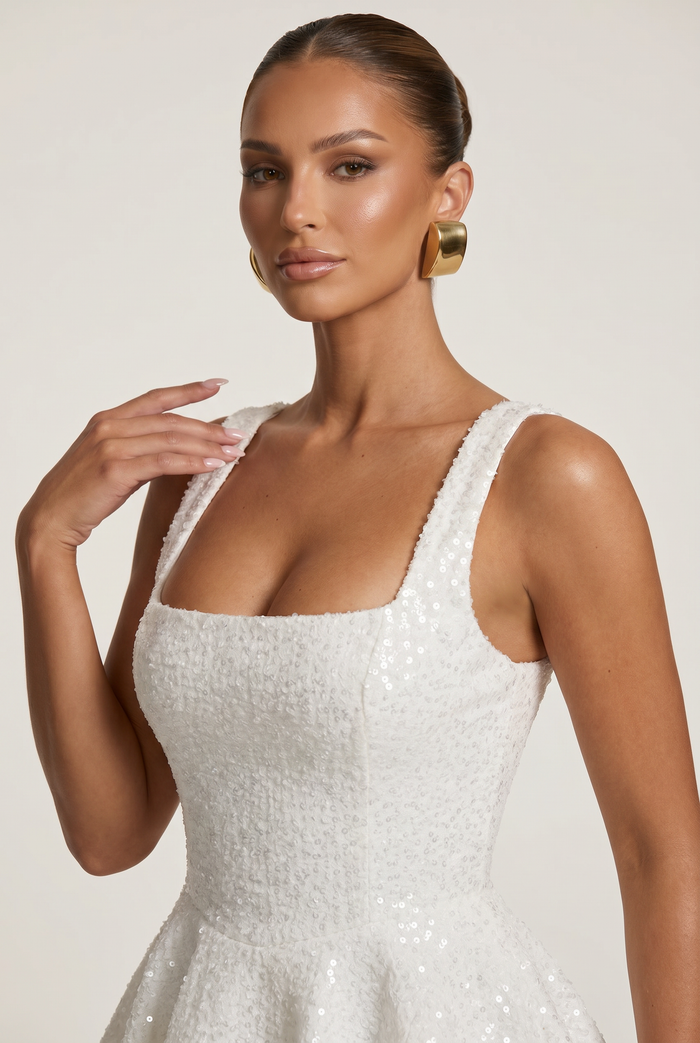 Robe Courte Dorothy - Ivoire
