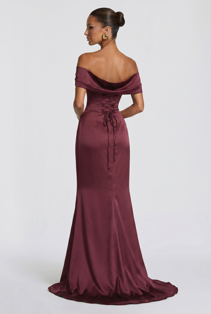 Robe de Soirée Riona - Rouge Cerise