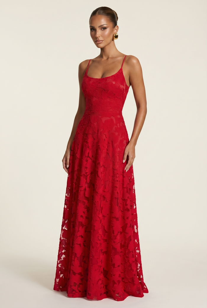 Robe Longue Francis - Rouge