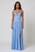 Robe Longue Almira - Bleu Poudré