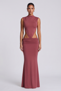 Robe Longue Fenella - Brun Rosé
