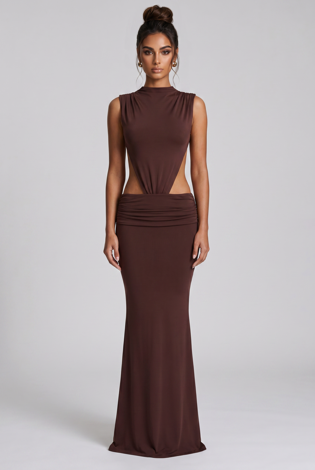 Robe Longue Fenella - Prune