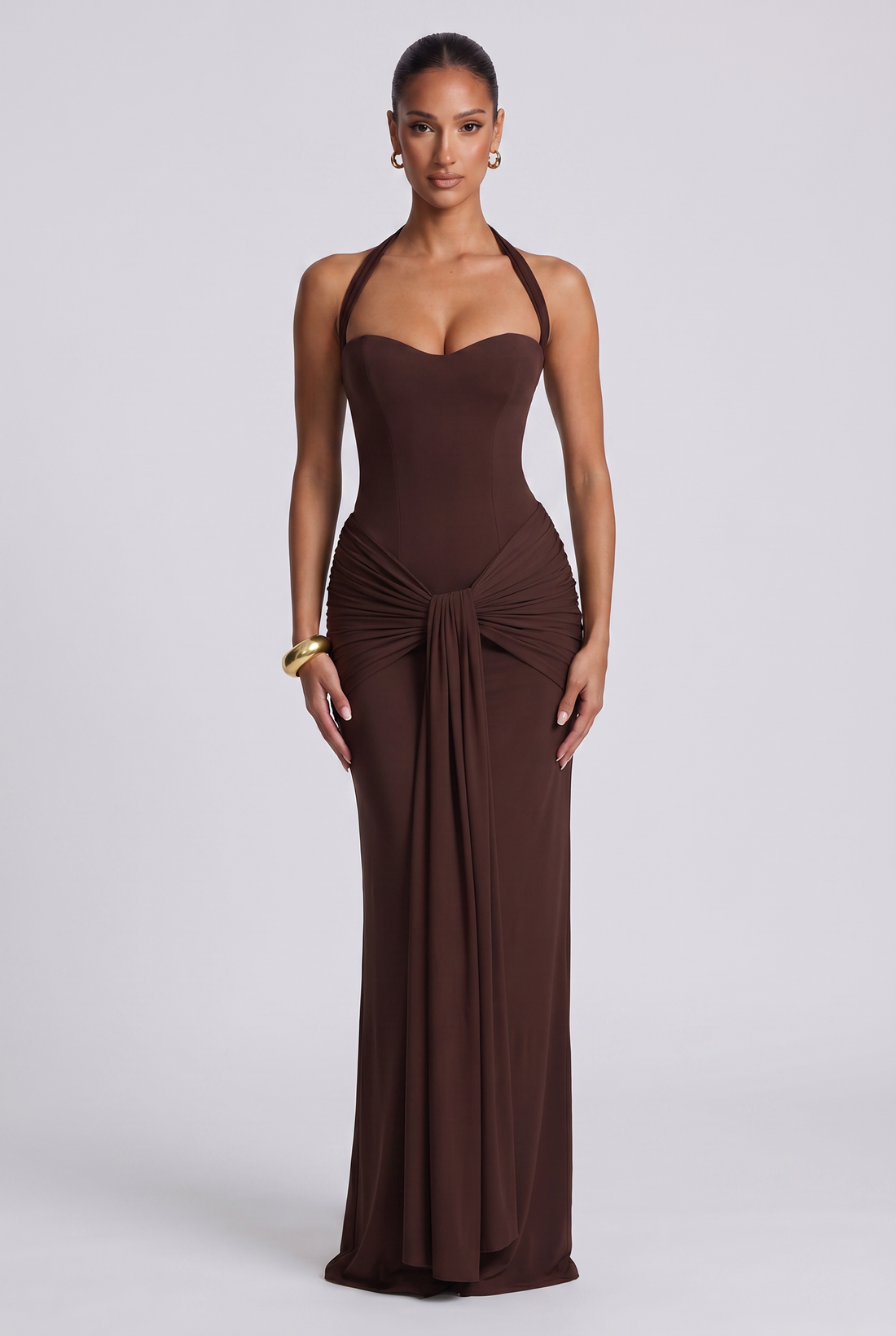 Robe Longue Gia - Prune